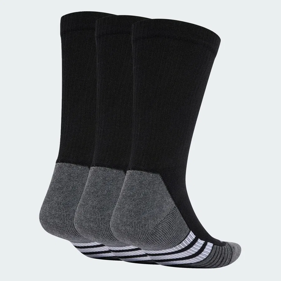 Спортивные носки ADIDAS PERFORMANCE 'Performance CLIMACOOL Cushioned Crew 3 пары' черного цвета — фото 2