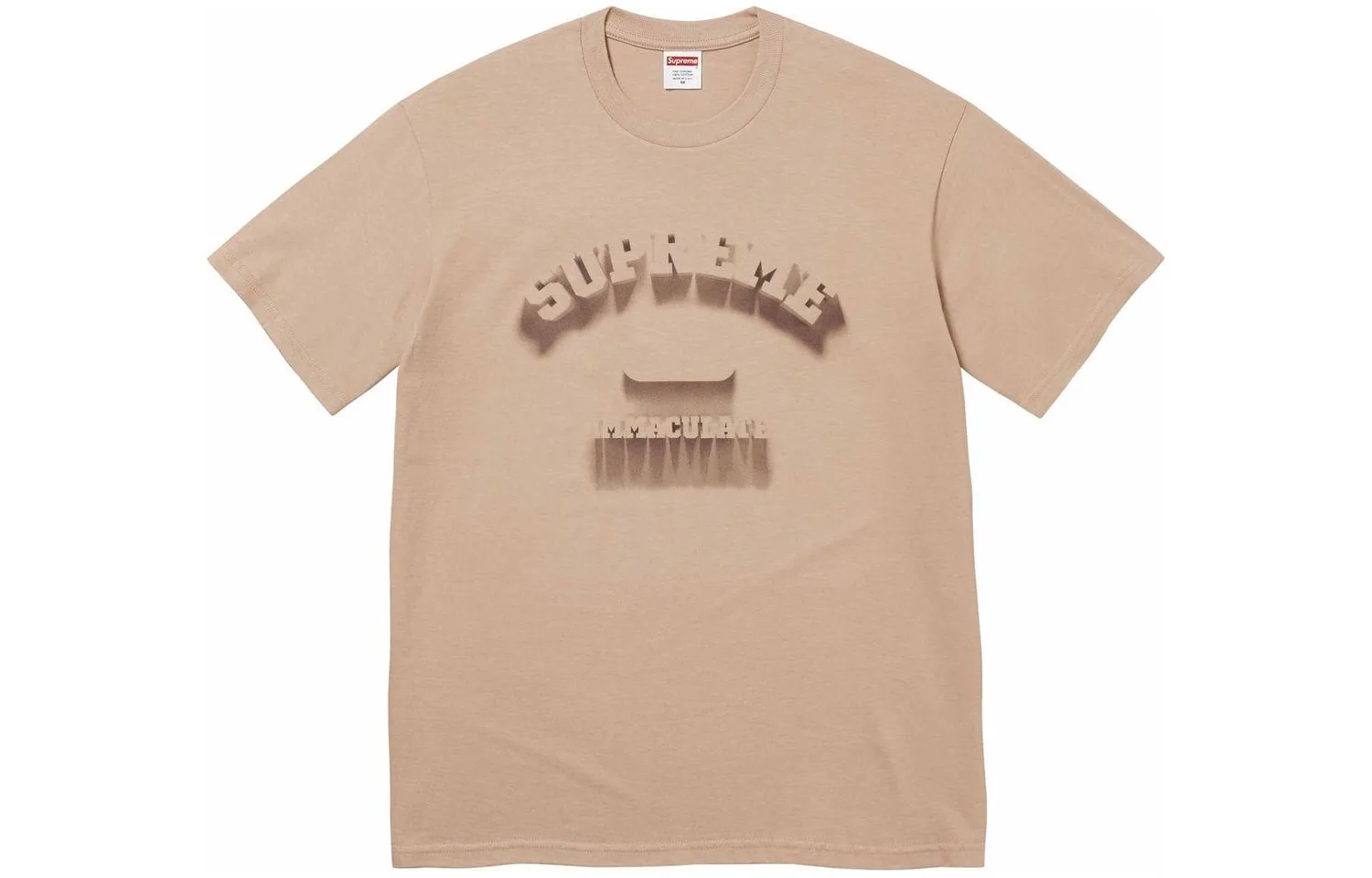 Supreme Футболка Shadow оранжевая