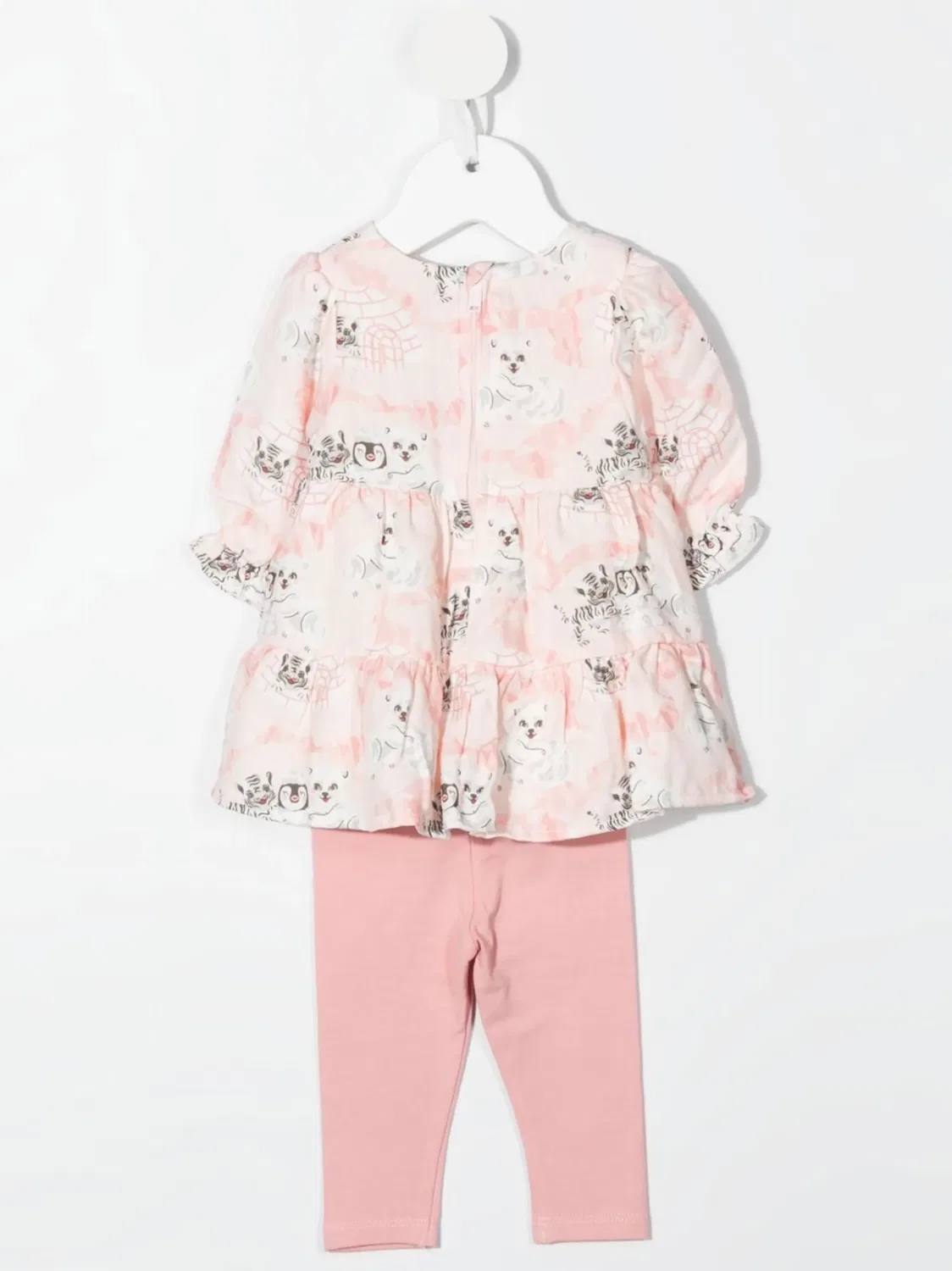Спортивный костюм Cubs с принтом Kenzo Kids, розовый — фото 2