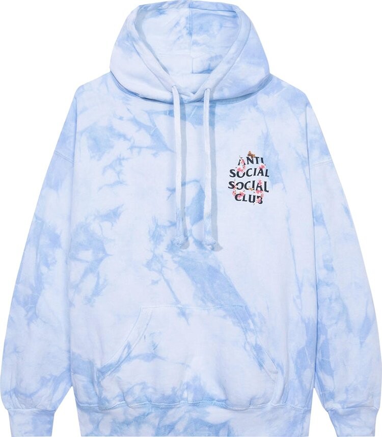

Худи Anti Social Social Club Kkoch Never Dies Tie Dye Hoodie 'Blue', синий