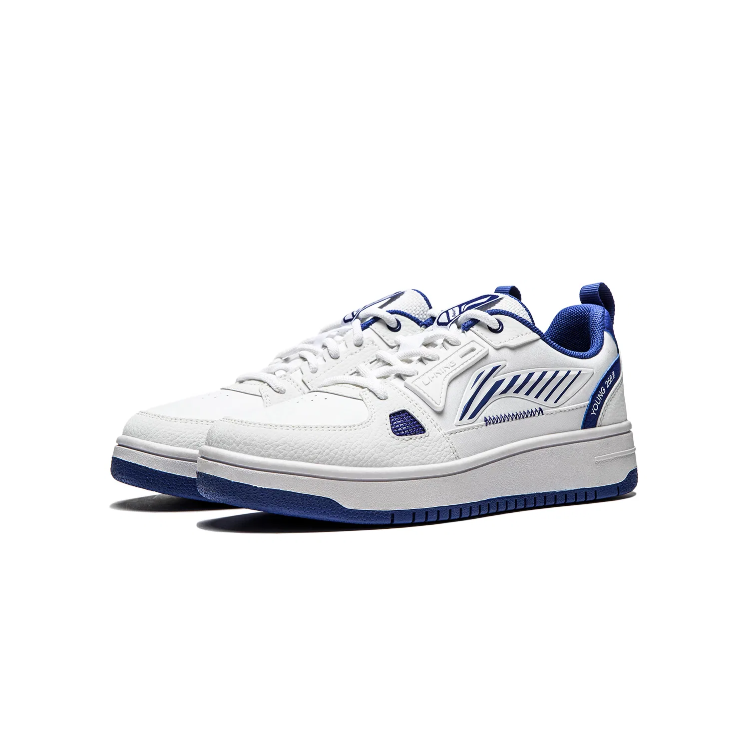 Детские кроссовки для мальчиков с амортизацией Li-Ning YOUNG, Standard White/Dream Blue — фото 4