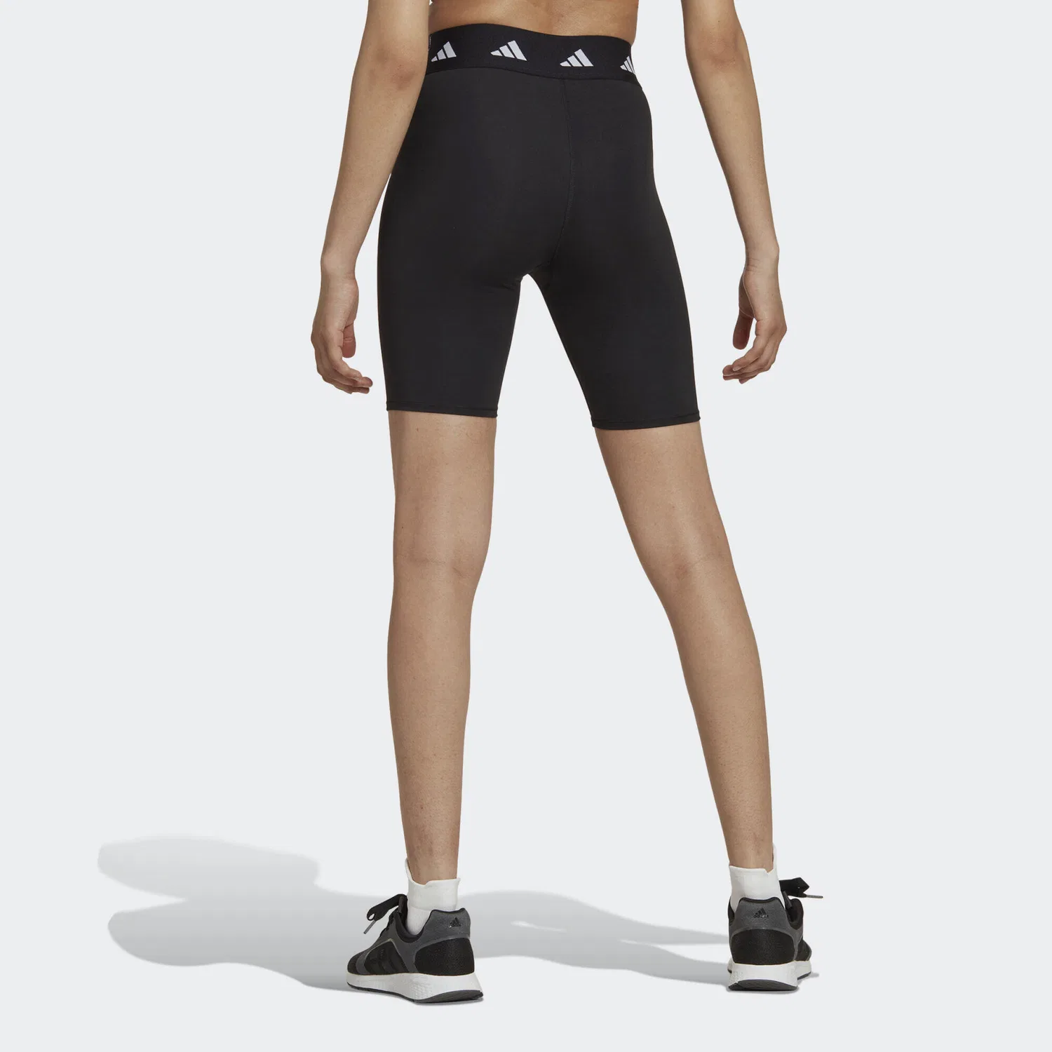 Женские леггинсы с высокой посадкой Techfit Adidas, Schwarz — фото 3