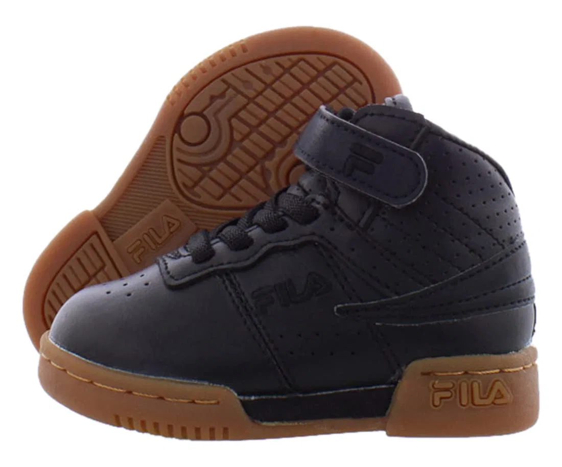 Детские кроссовки для мальчиков с высоким верхом Fila F-13 M Fashion Sneakers, Nero Bianco