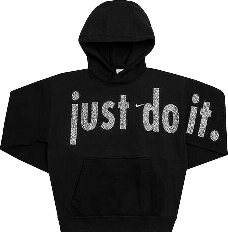 

Пуловер Cactus Plant Flea Market x Nike x Swarovski Crystals Just Do It Hooded Pullover 'Black', черный