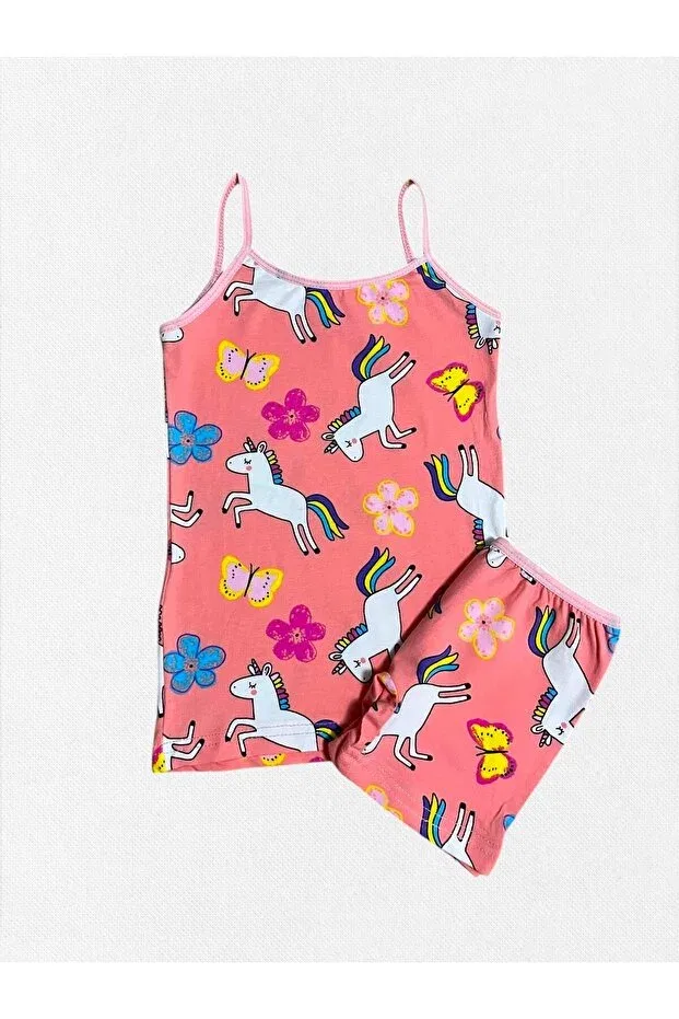 Детский комплект белья для девочек с цветочным принтом Elmas Kids, Pink — фото 2