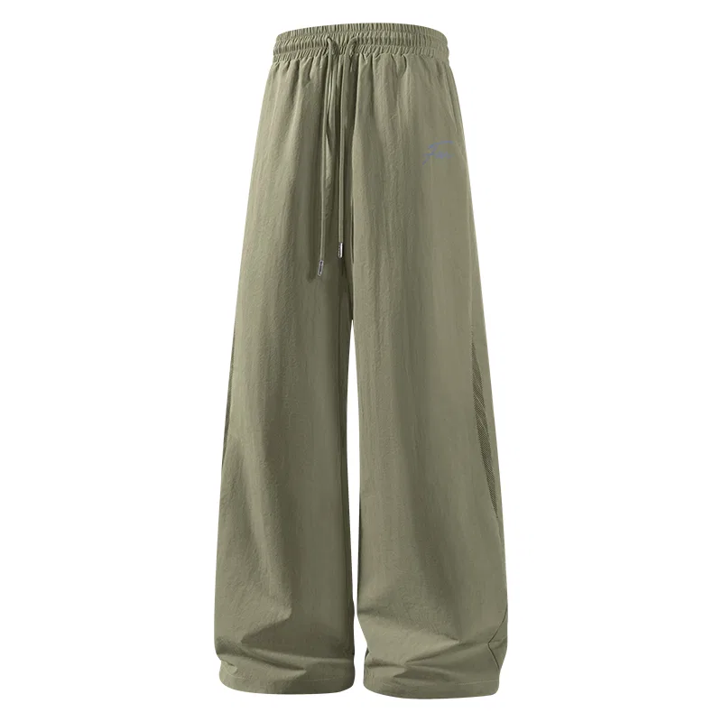 Детские брюки прямого кроя из дышащей сетки MINISO, Army Green