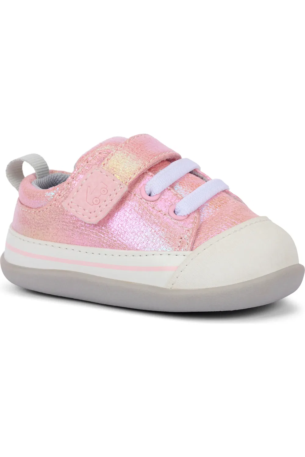 Кроссовки детские с липучкой Mini Stevie See Kai Run, Pink Metallic