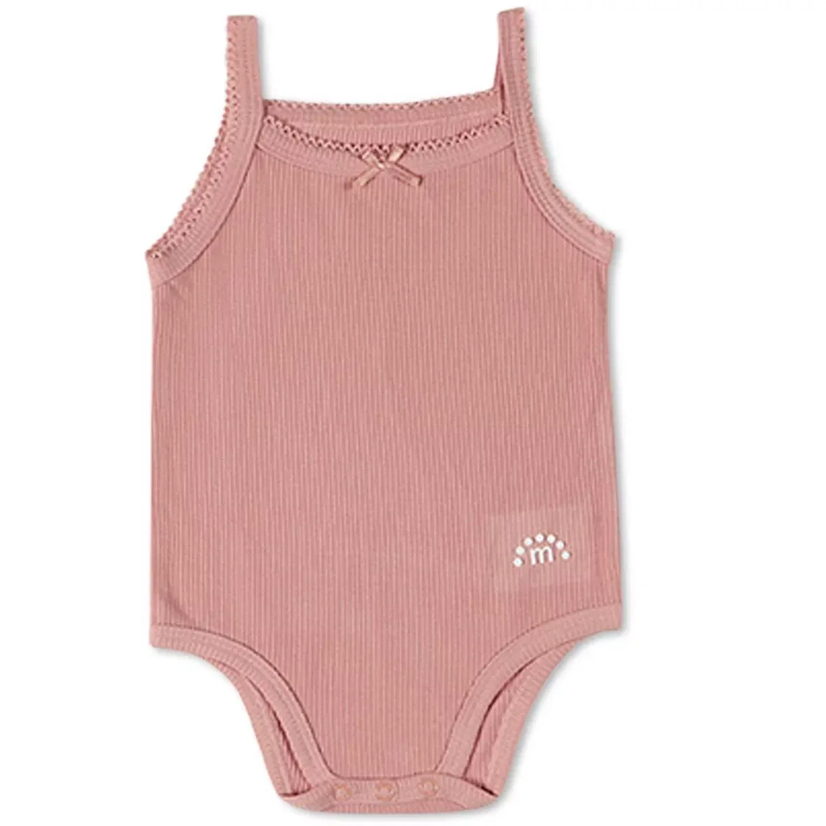 Детский боди-комбинезон без рукавов комплект 3 шт MiniMoi NEWBORN, Pink Multi — фото 3
