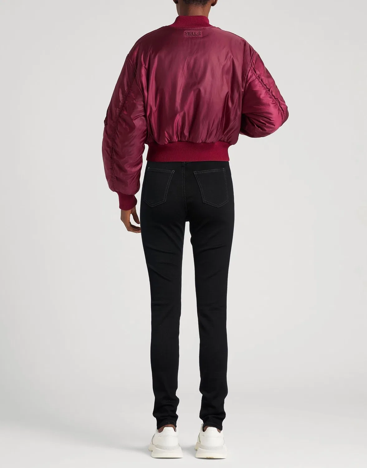 Женские узкие джинсы из стрейч-денима Acne Studios, черный — фото 3
