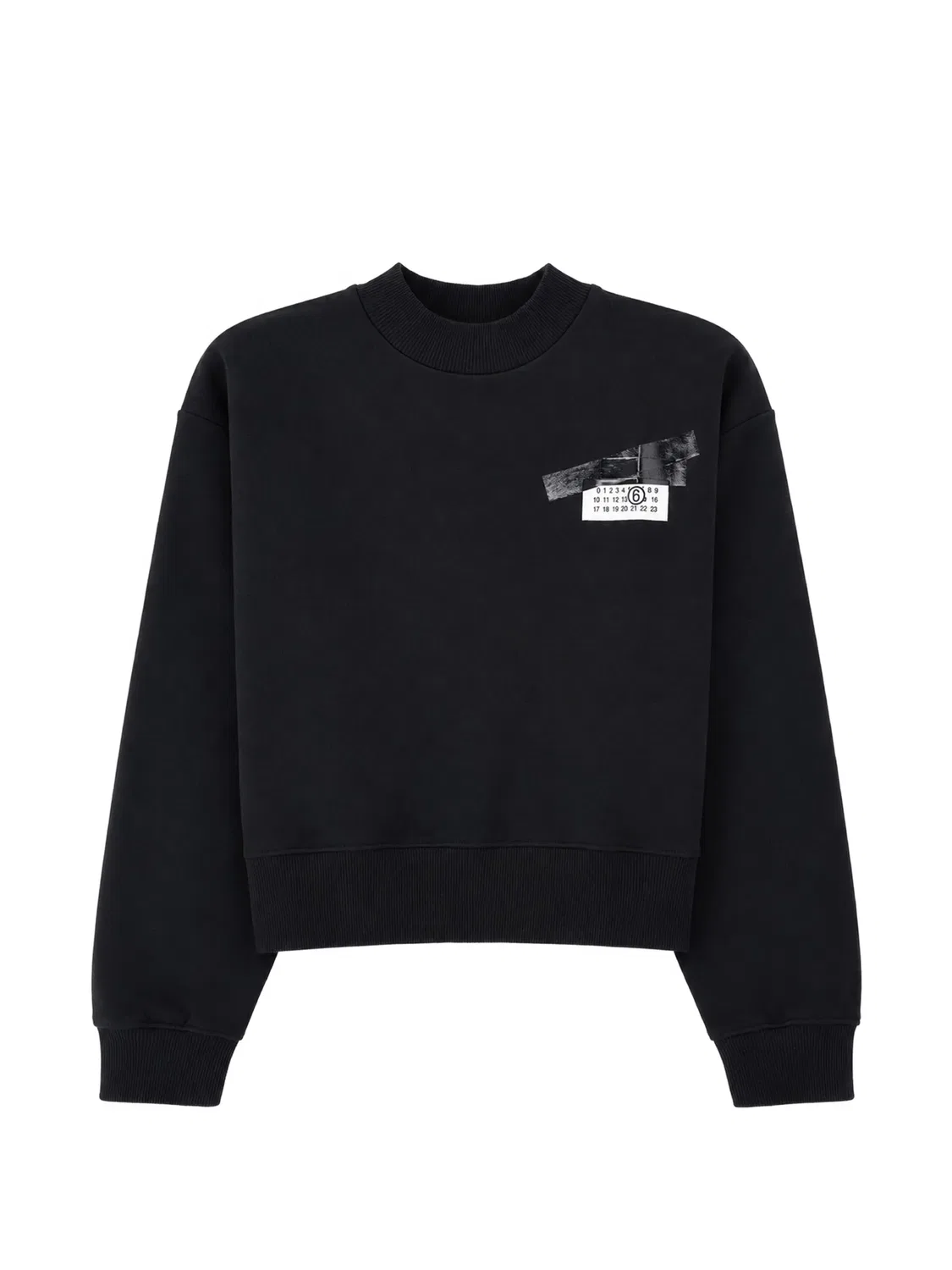 MM6 Maison Margiela Свитшот с логотипом - черный