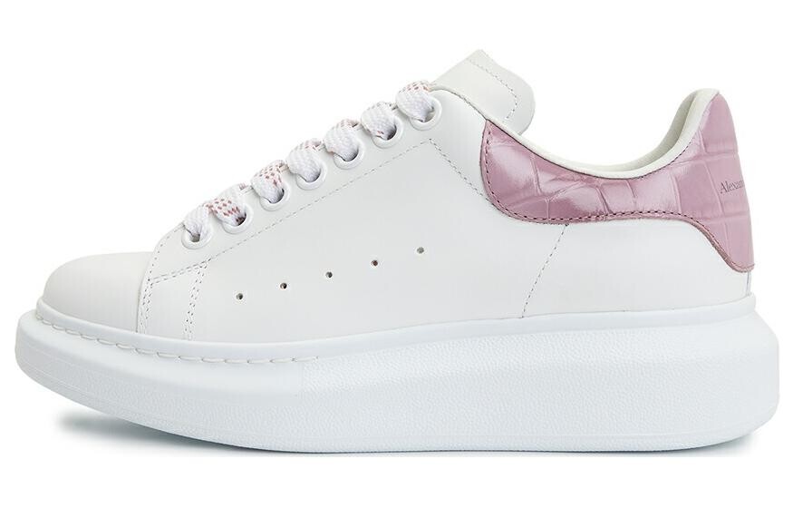 Кроссовки Alexander McQueen Oversized Croc, белый/розовый