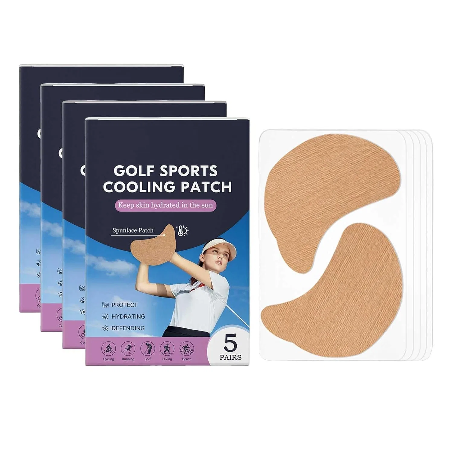 Солнцезащитные патчи для лица, SPF 50, Rubu22a, 20 шт, 50 г