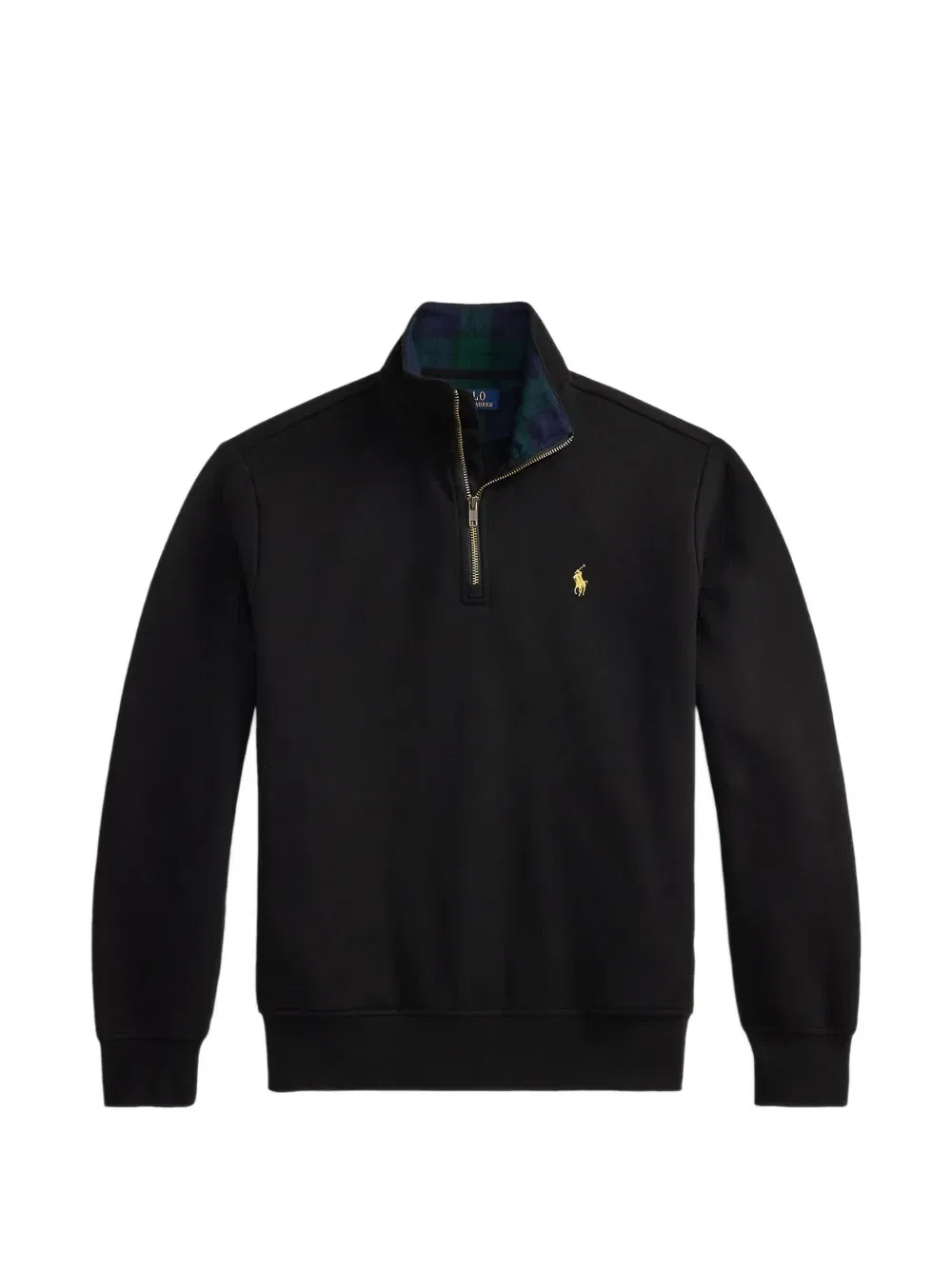 Пуловер Estate с воротником на молнии POLO RALPH LAUREN, черный