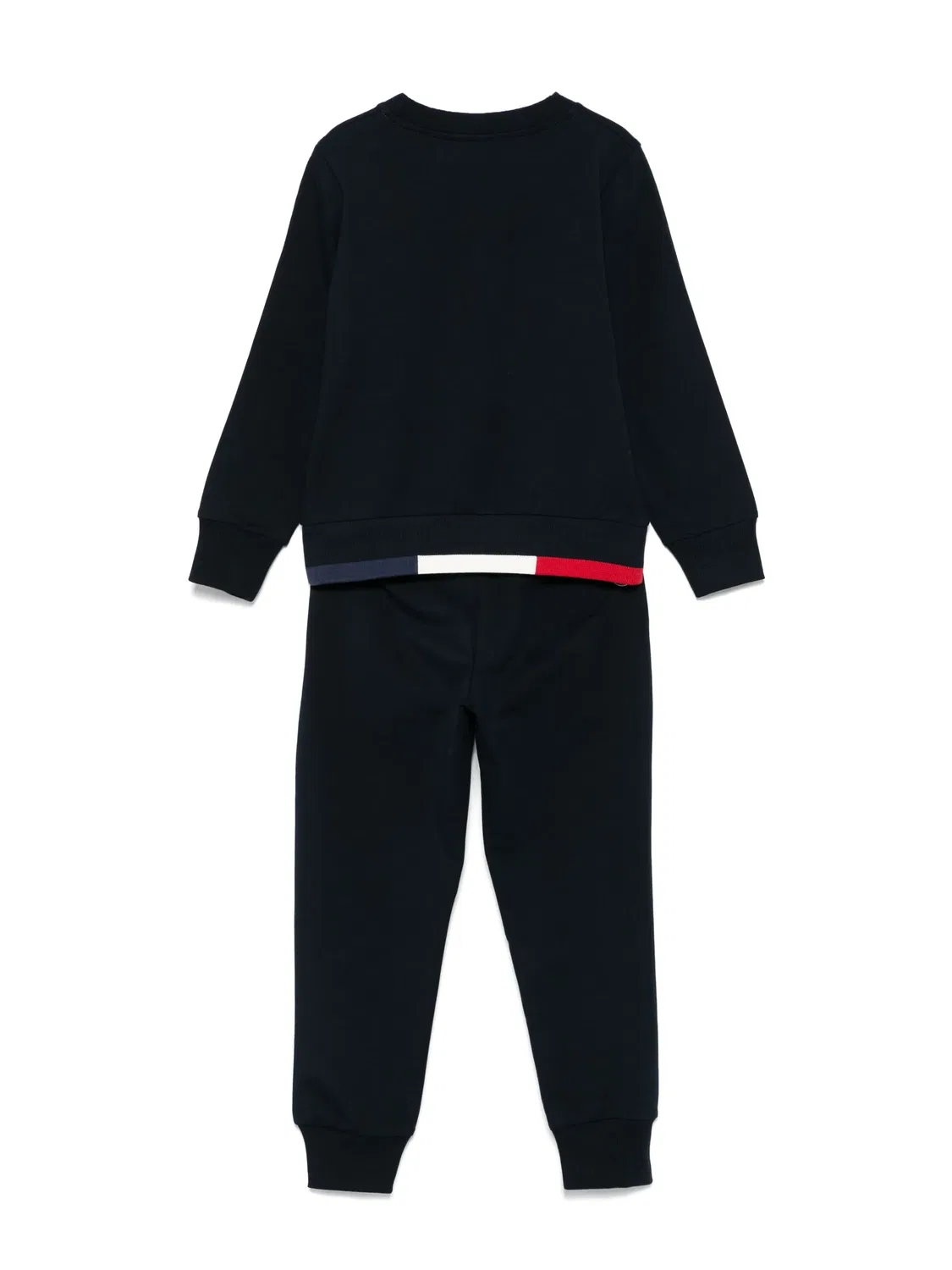 Спортивный костюм из эластичного хлопка Moncler, темно-синий — фото 3
