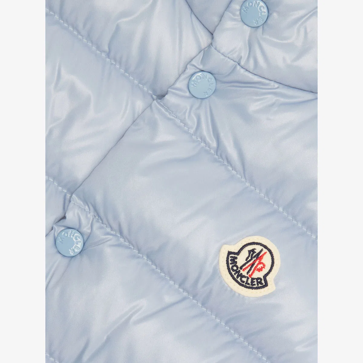 Пуховый утепленный жилет Bernard, размер 3 месяца - 3 года Moncler, синий — фото 2