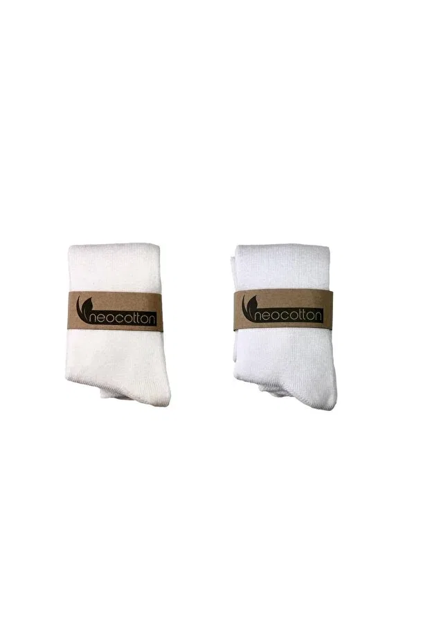 Детские колготки хлопковые 2-шт Neocotton, Ecru-White