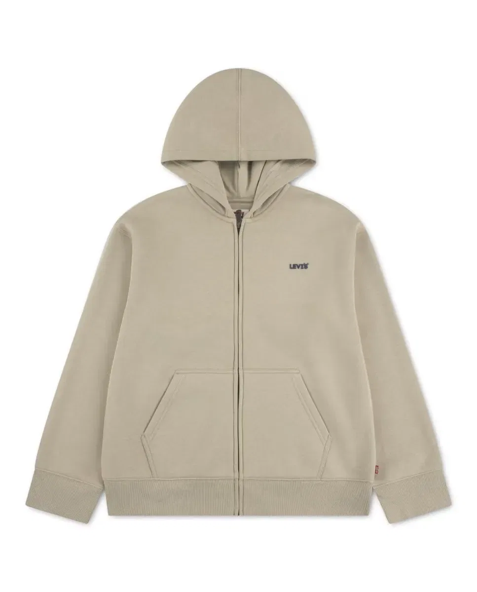 Детская худи с капюшоном на молнии Essential Levi's, Blanco