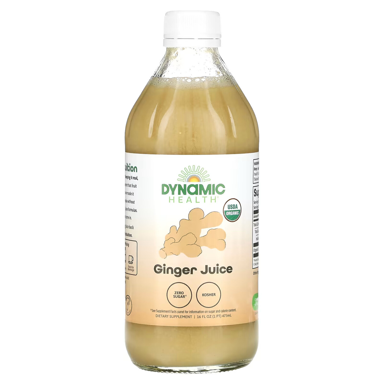 

Органический имбирь Dynamic Health Laboratories, 473 мл