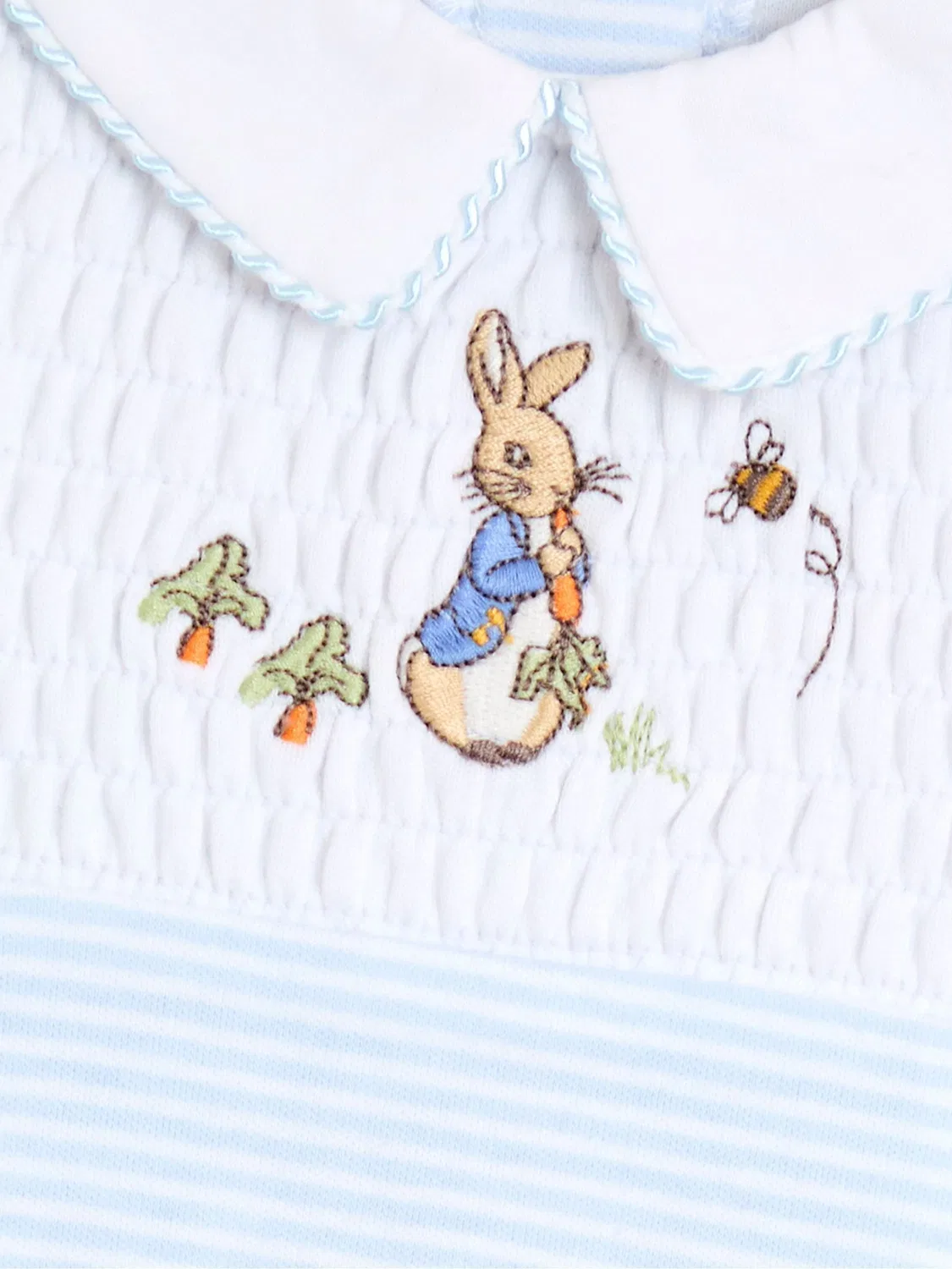 Комбинезон с вышивкой Peter Rabbit Jojo Maman Bébé, синий в полоску — фото 3