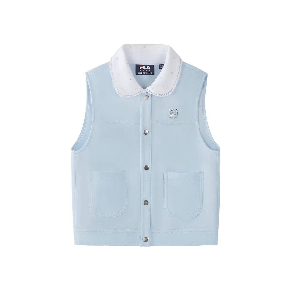 Детский жилет с воротником Питер Пэн Sky Clear Blue FILA KIDS