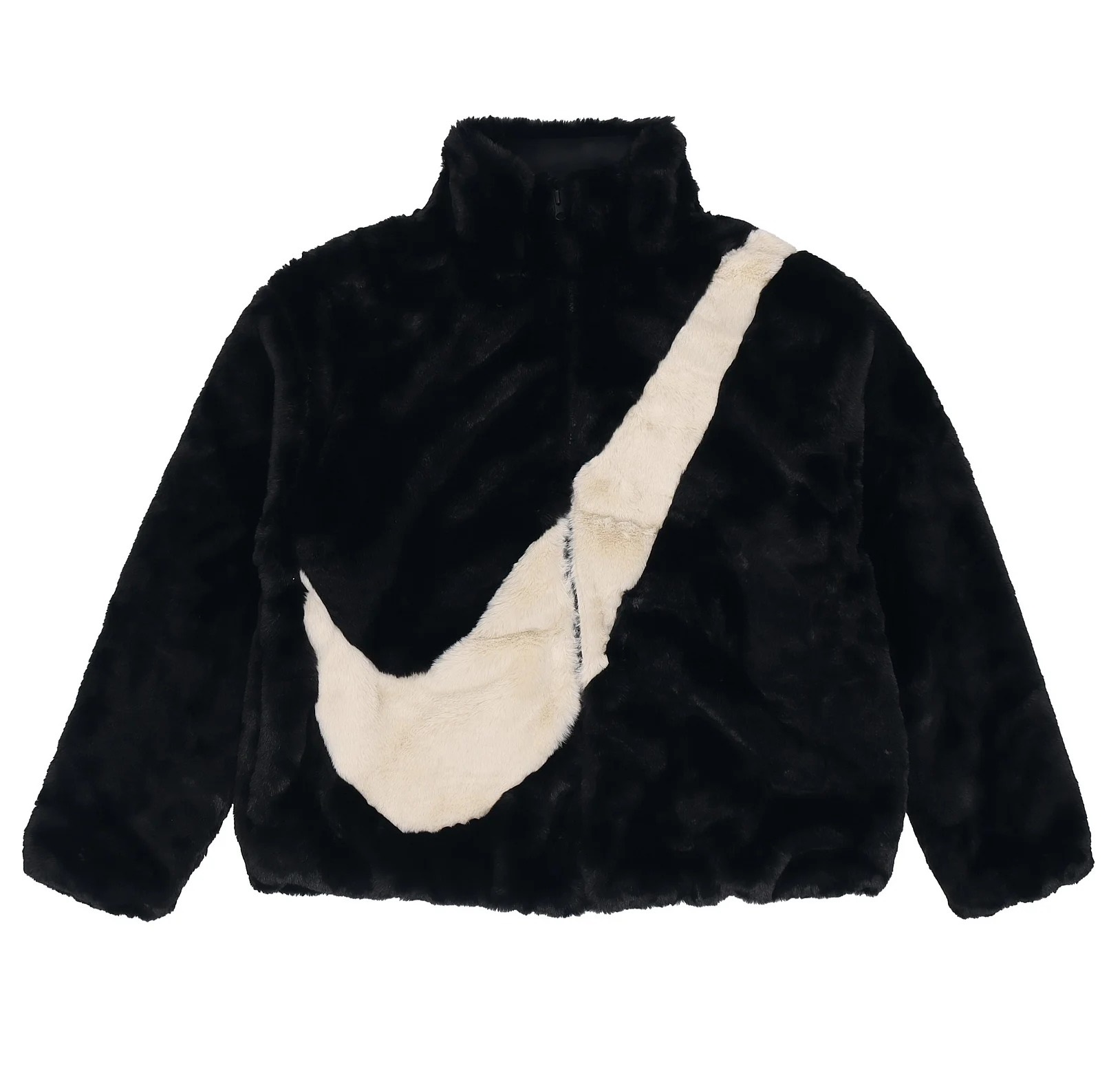 

Куртка Nike Faux Fur, черный/серый