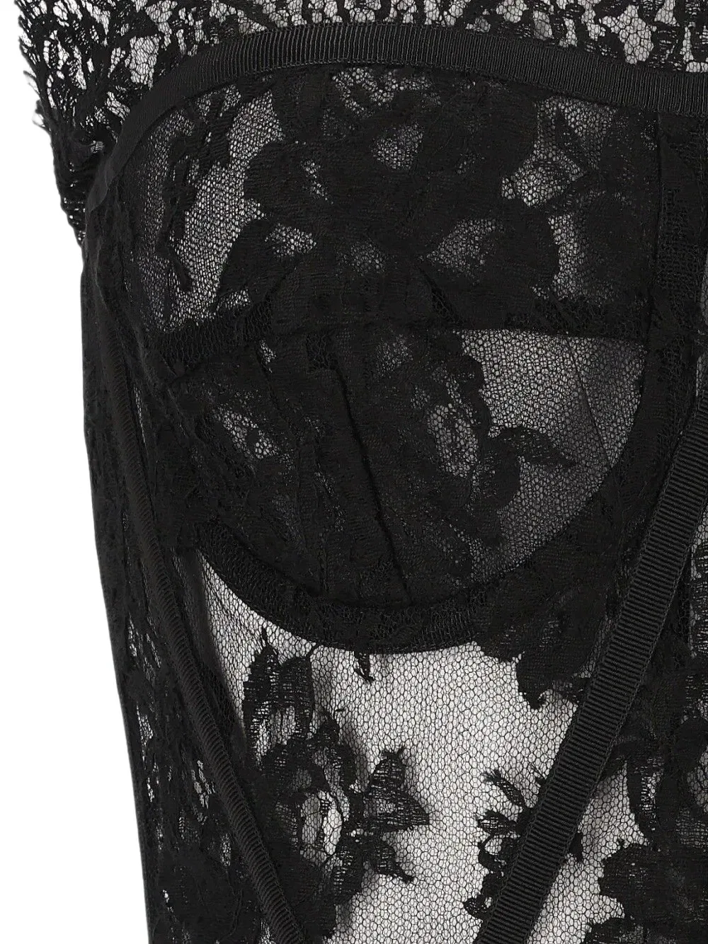 Кружевной бюстье DOLCE & GABBANA, черный — фото 4