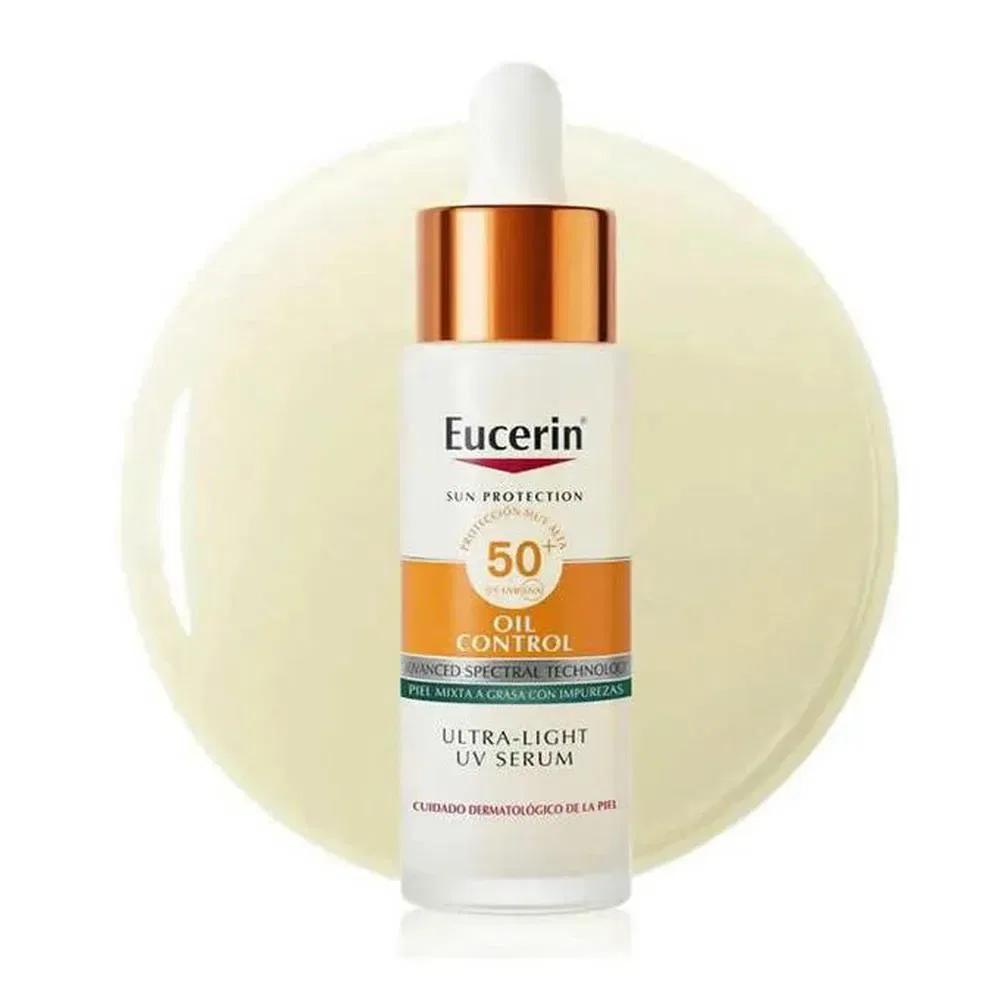 Солнцезащитный крем для лица Oil Control SPF50 30мл Eucerin, белый