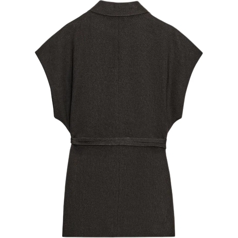 ZARA Женский жилет ZW Vests Brown — фото 3
