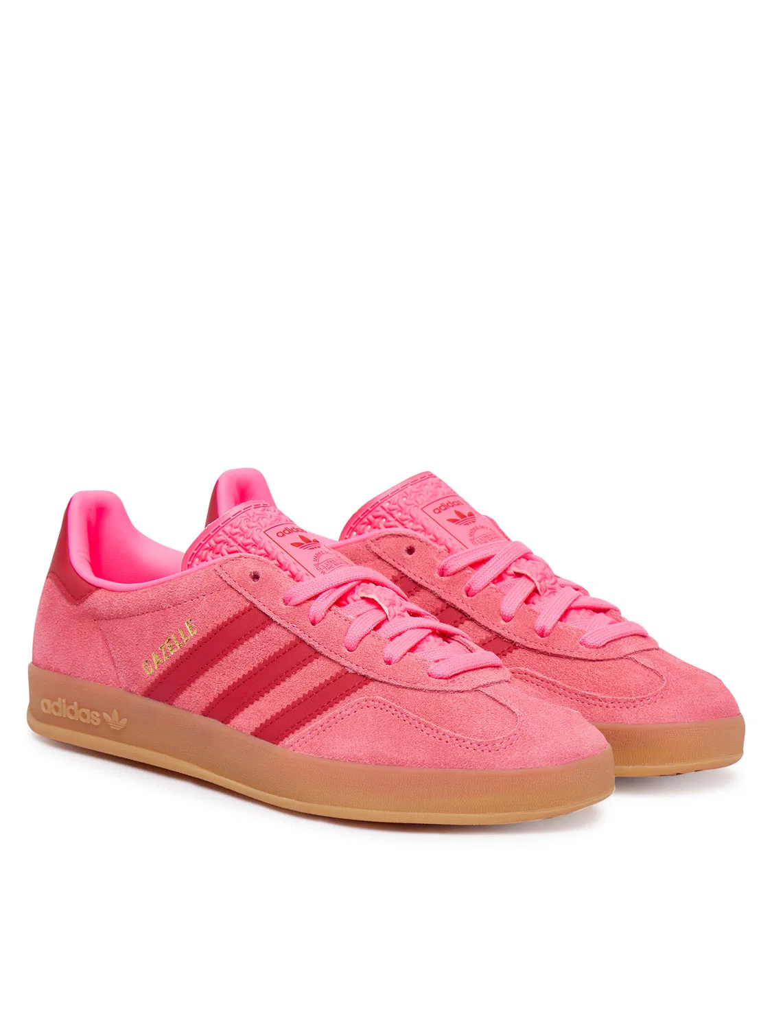 Кроссовки для девочки Gazelle Indoor Adidas, розовый — фото 2
