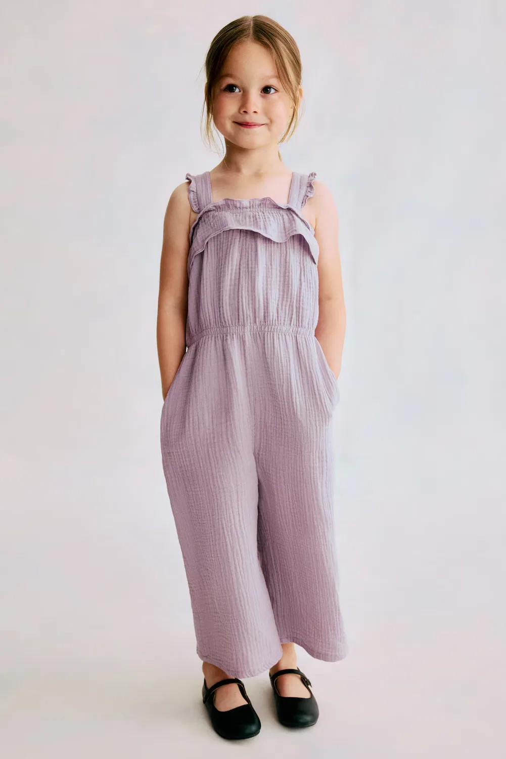 Комбинезон из хлопчатобумажной ткани H&M, Lila