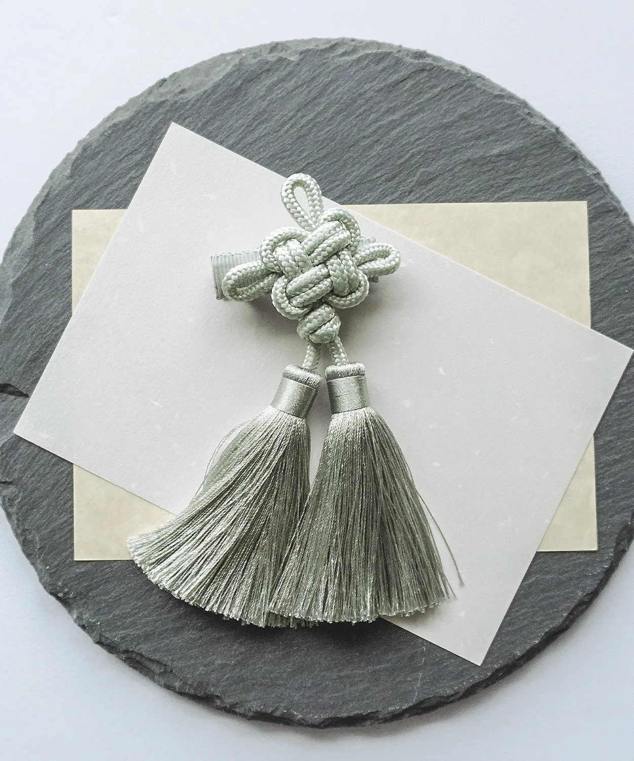 Детский аксессуар для кимоно с кисточкой, модель Tassel Clip SweetMommy, Pink — фото 2
