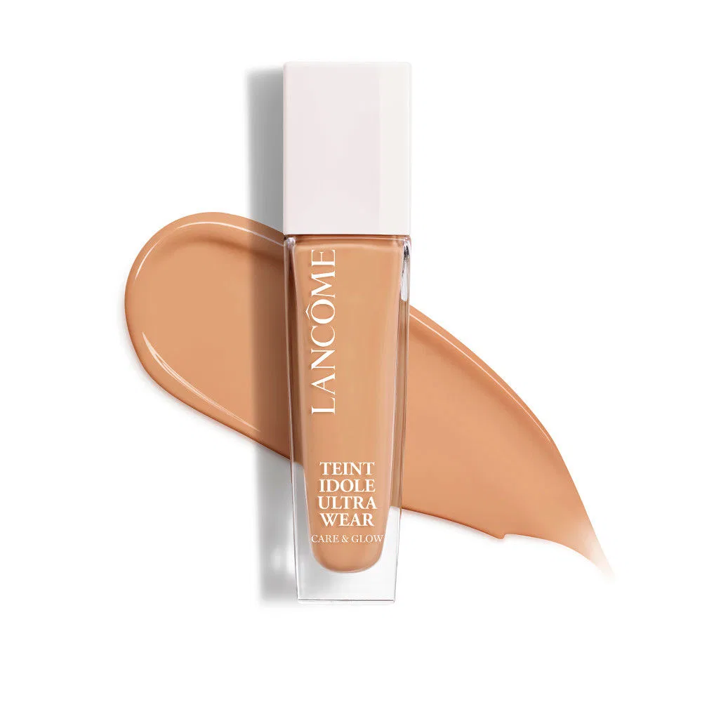 Тональная основа 30 мл с уходом и сиянием TEINT IDOLE ULTRA WEAR care & glow Lancôme, 400W — фото 4