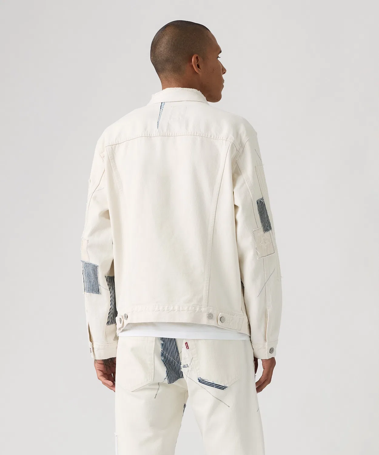 Мужская джинсовая куртка-трактор с релакс-посадкой, модель 501 DAY SPECIAL COLLECTION TYPE III Levi's, Белый — фото 3