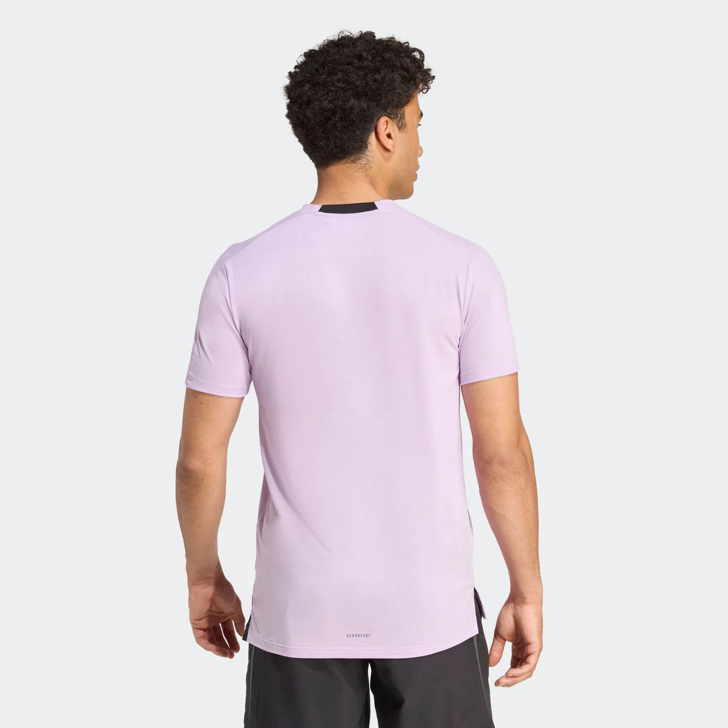 Мужская футболка с круглым вырезом Adidas Performance, Powder Plum — фото 2