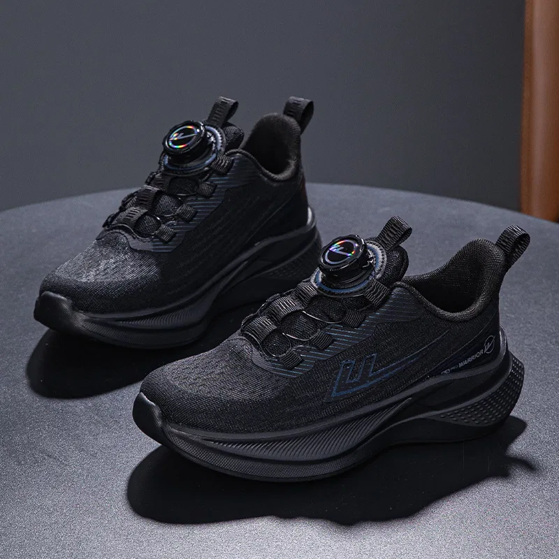 Детские кроссовки с синтетической кожей WARRIOR Black — фото 3