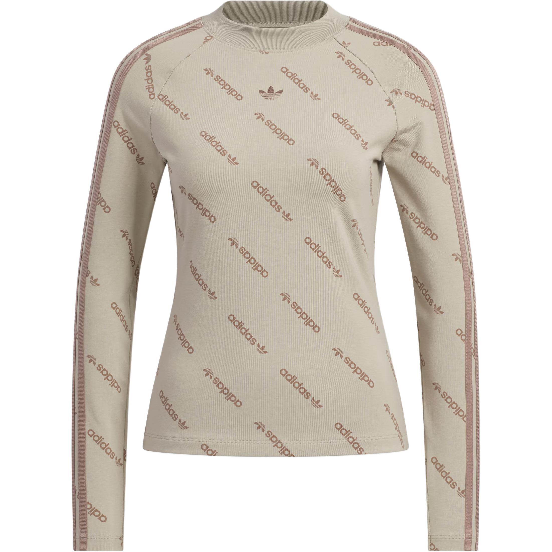 

Футболка с рукавом реглан женская Adidas Originals, коричневый