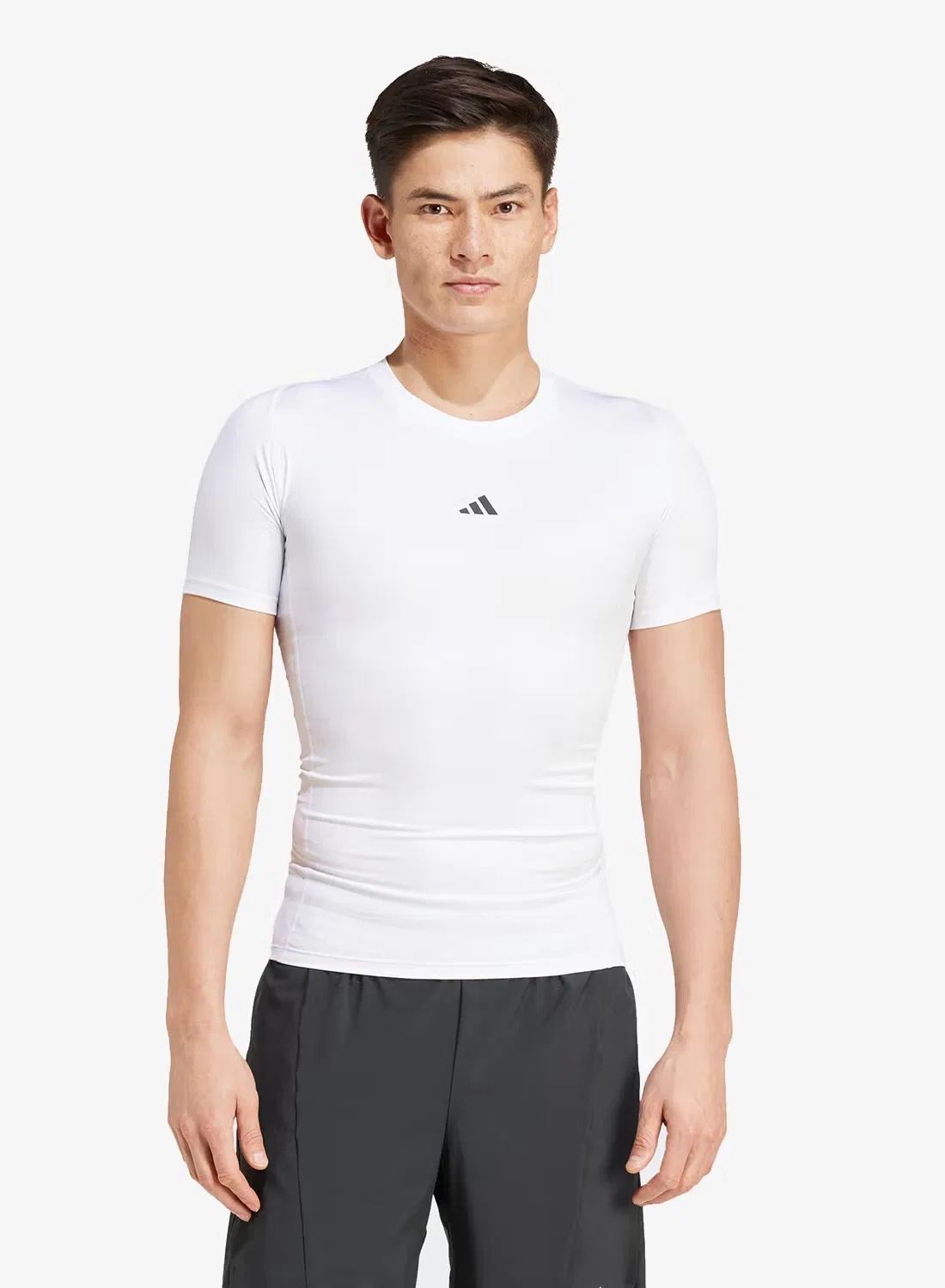 Футболка компрессионная для тренировок Techfit Adidas, белый