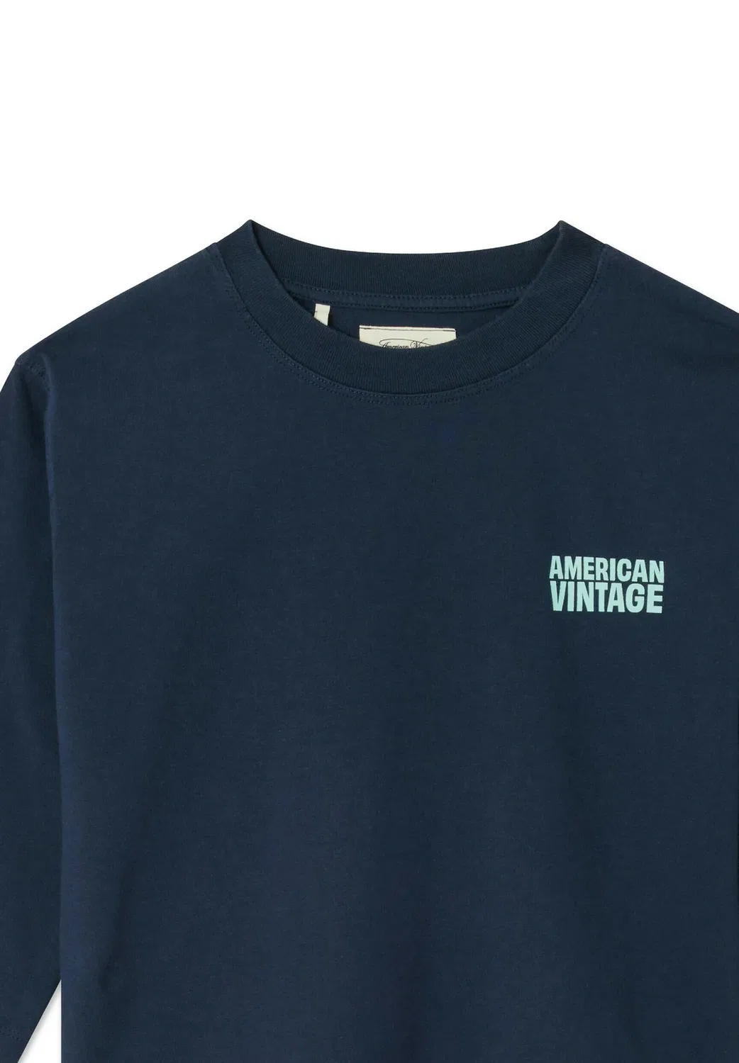 Детская футболка унисекс T-shirt enfant gixy с длинными рукавами American Vintage, Navy — фото 3
