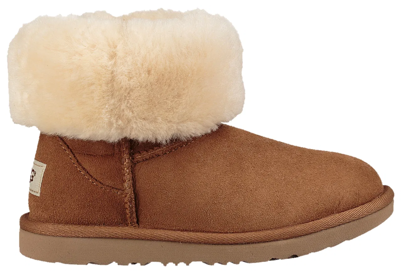 Сапоги для девочек Classic II UGG, цвет Beige/Tan/Chestnut — фото 2