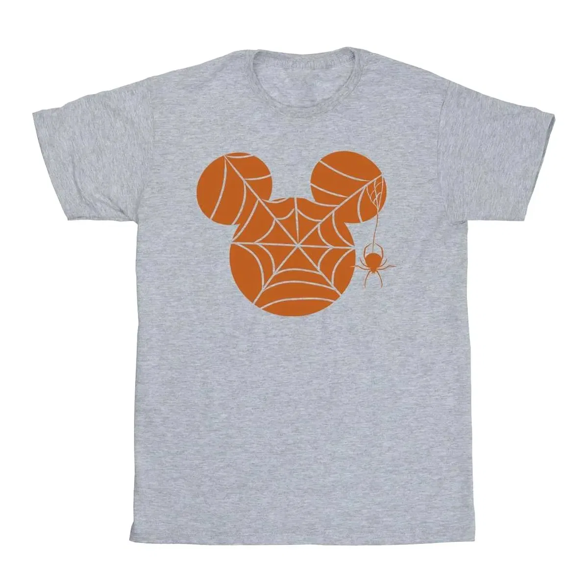 Футболка с принтом Cobweb Mickey Mouse, Grey