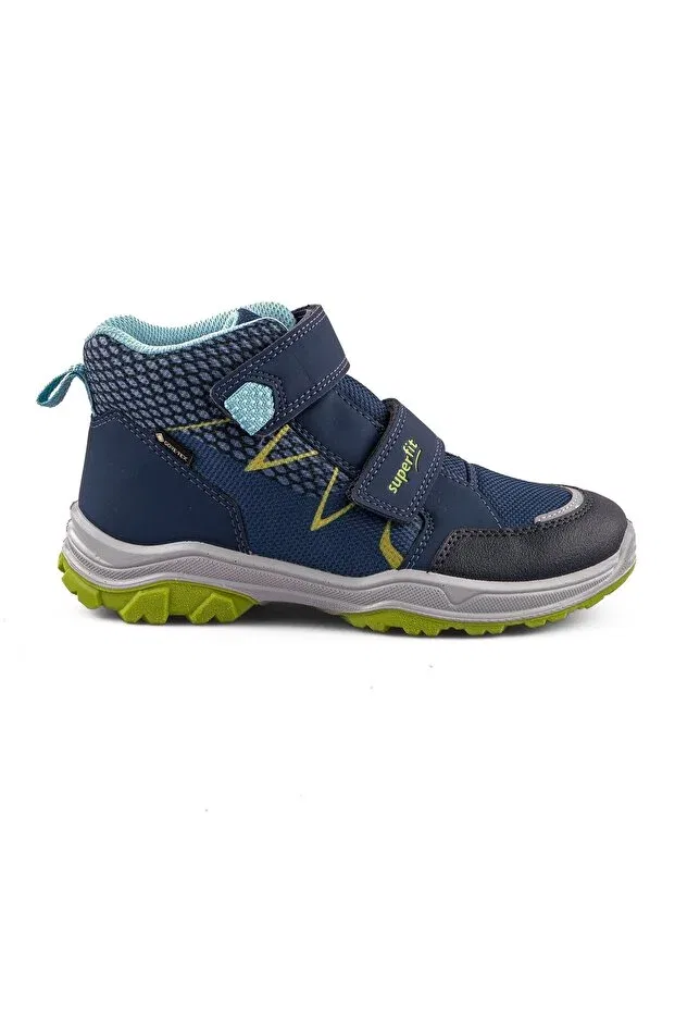 Детские ботинки для девочек с липучками Superfit, Blue/Light Green