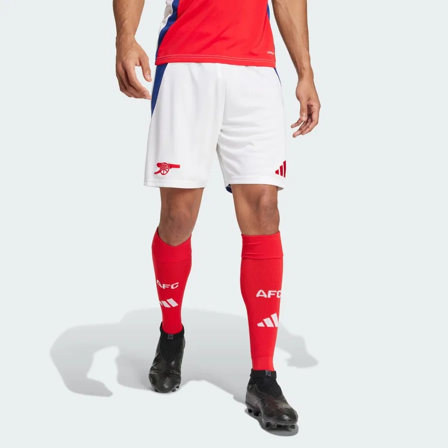 Шорты спортивные с вышитым гербом Arsenal adidas Performance, Белый