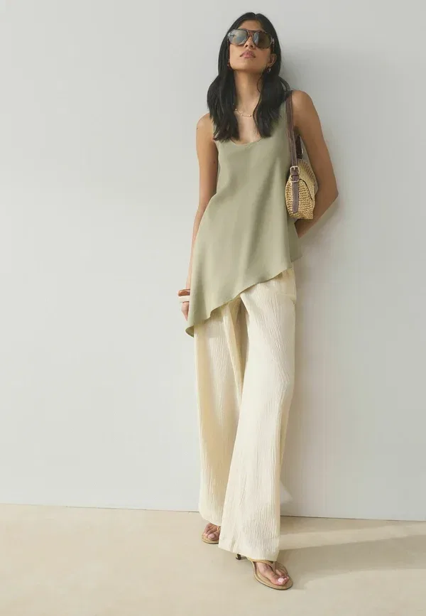 Комплект брюк из 3 штук, хлопок, Relaxed Fit, Next, Neutral, Khaki, черный/хаки