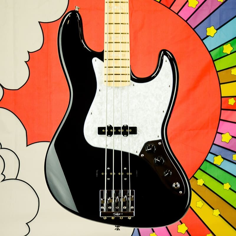 

Fender U.S. Geddy Lee Jazz Bass, кленовый гриф, черный, США 0197702806