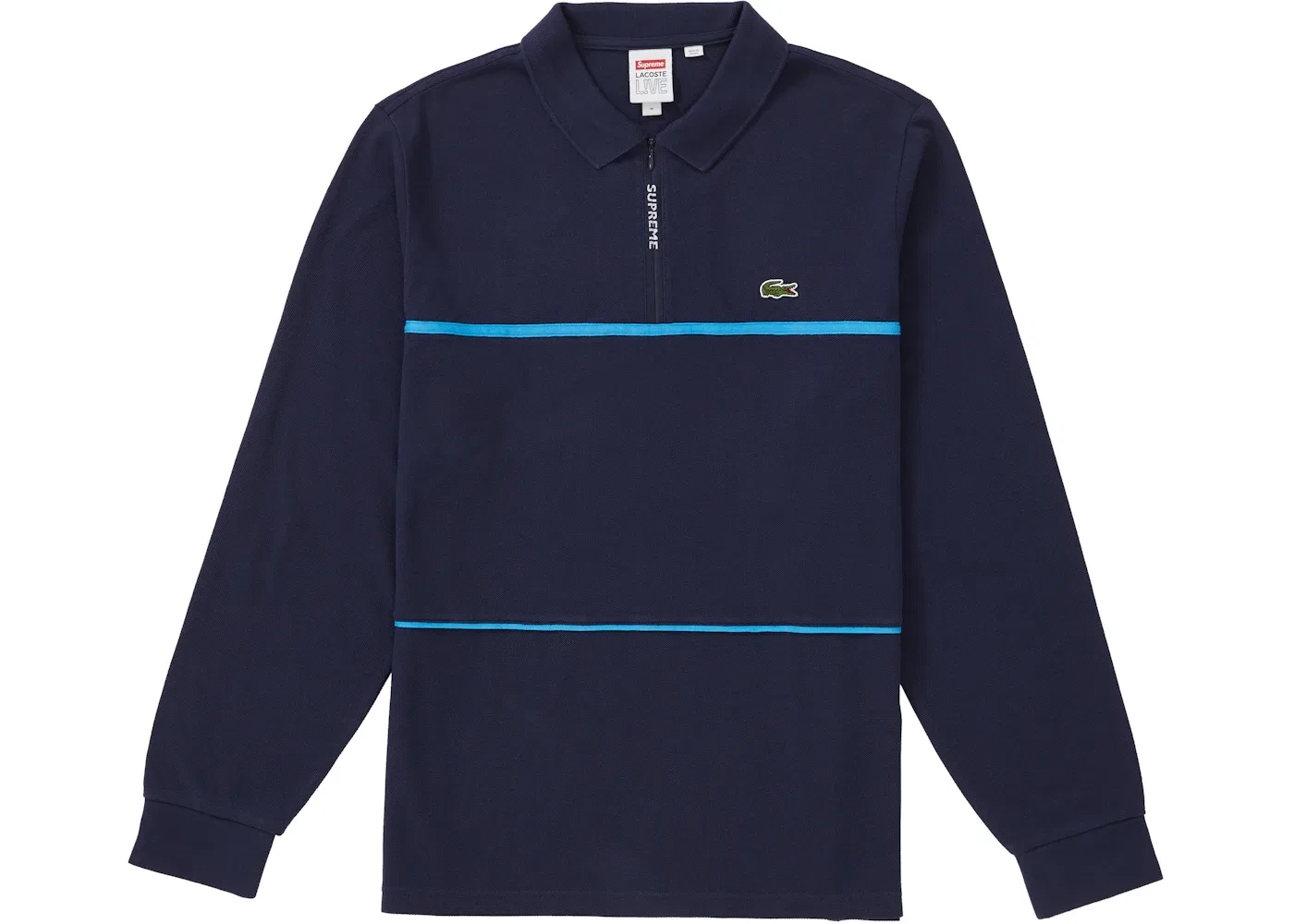 Мужская рубашка-поло с длинным рукавом Supreme L/S Polo, Navy