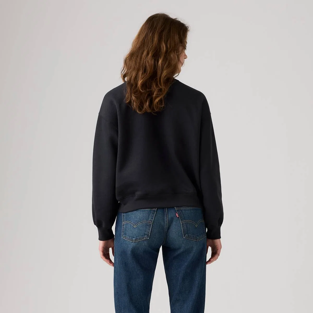 Повседневная толстовка с круглым вырезом Levi's, Anthracite Night - Black — фото 4