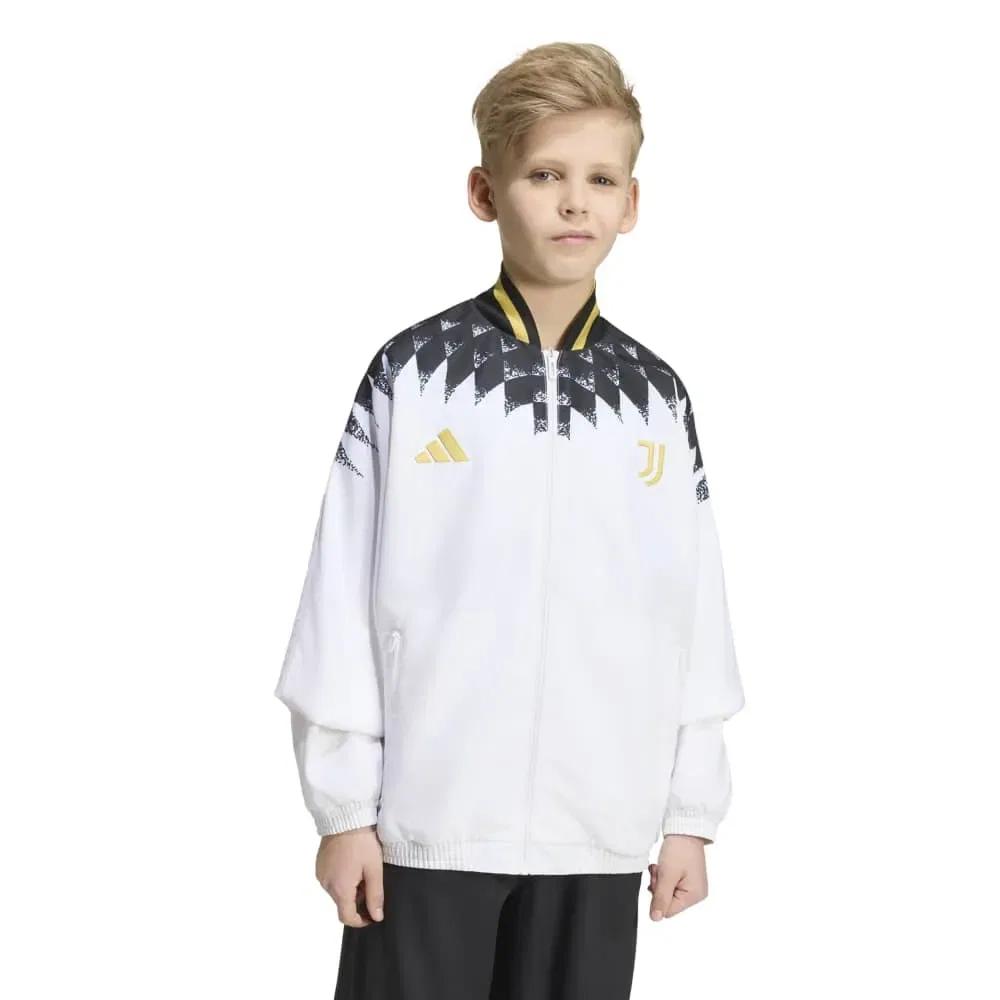 Детский олимпийский топ с длинным рукавом Adidas Juventus Turin Stadium, White