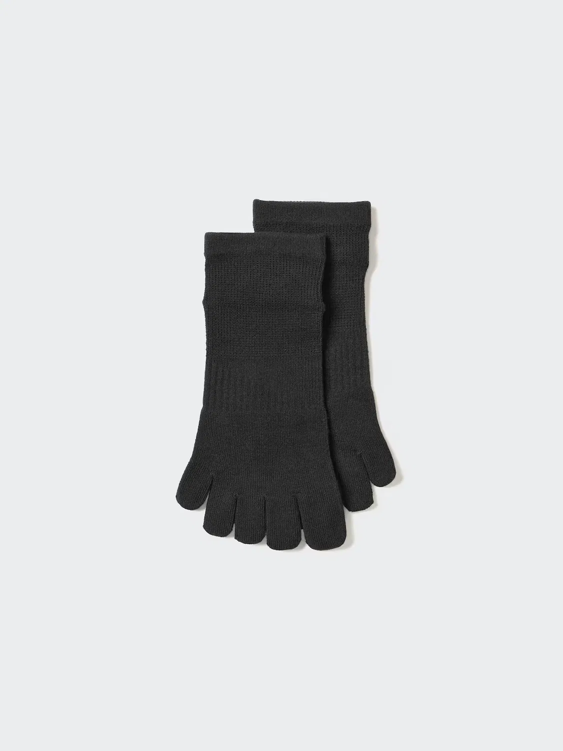 Носки Uniqlo, короткие, на 5 пальцев, черный