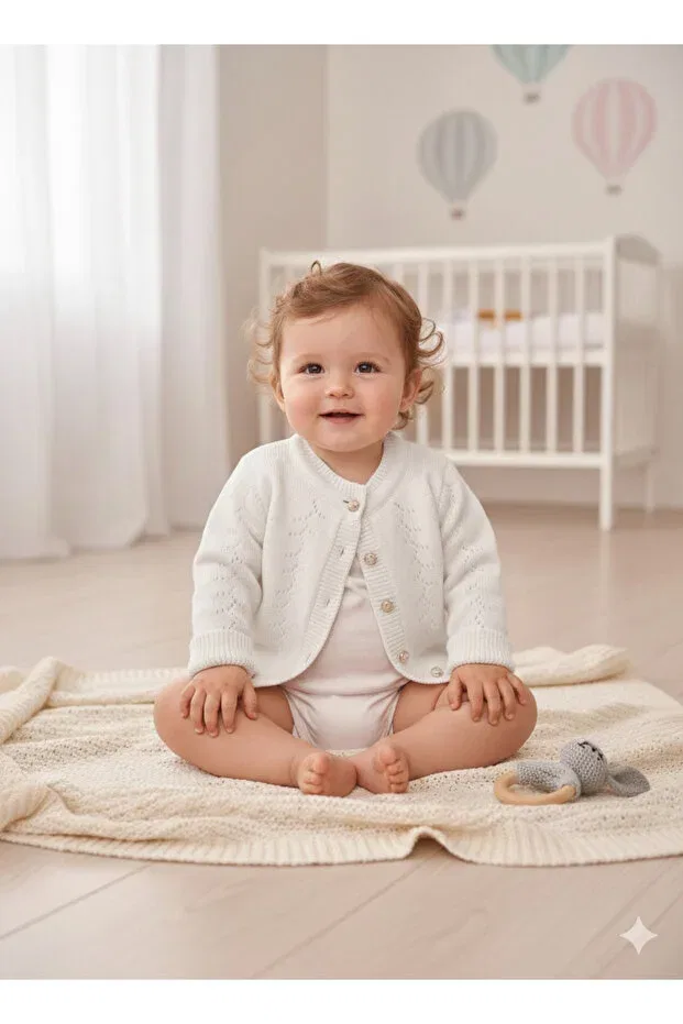 Детский кардиган из тонкого трикотажа Butik, Nude Color