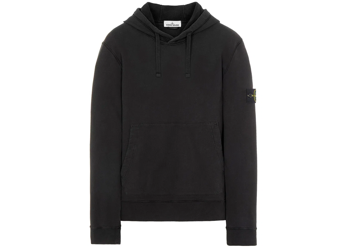 Мужской худи на молнии с капюшоном Stone Island, Black